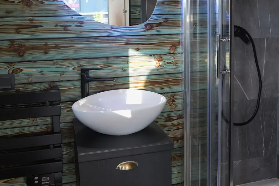 zen tiny house model azure interior design baia