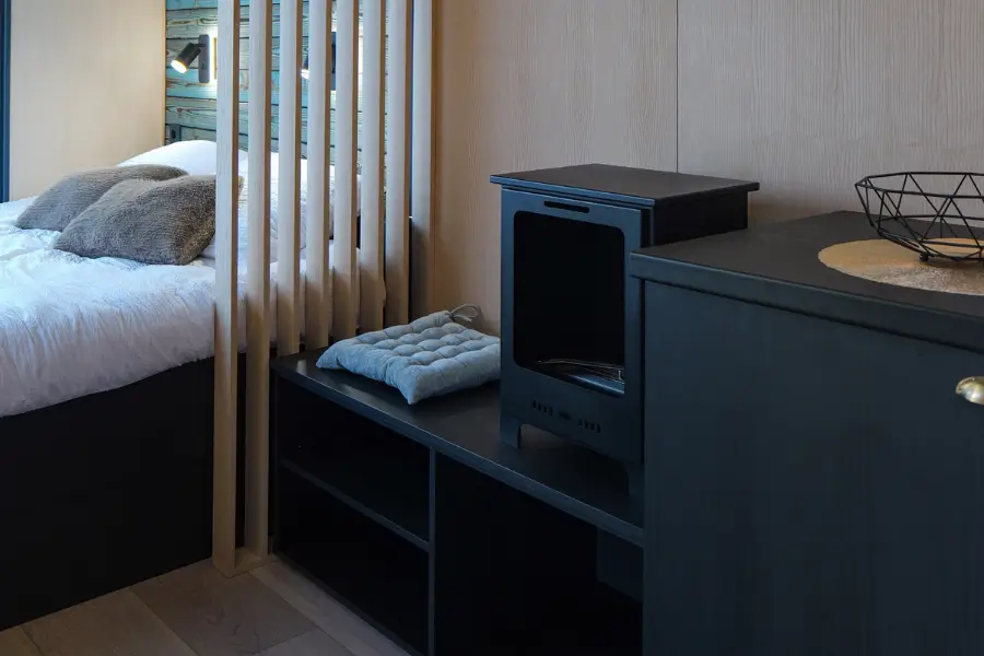 zen tiny house model azure spatii de depozitare