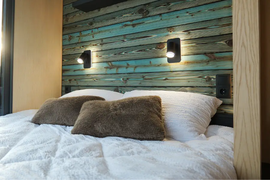 zen tiny house model azure zona de dormit